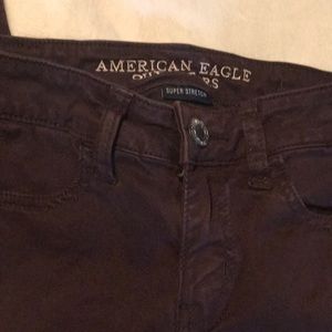 American Eagle skinny jeans. Maroon color